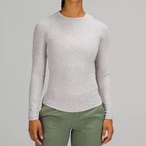 Lululemon Hold Tight Long Sleeve in Gray